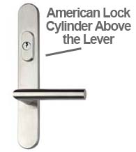 Omnia #12 Lever Patio Door Locks