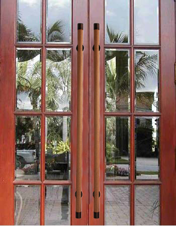 Wood door pulls