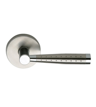 Century City Stainless Steel Door Lever Set, Omnia #19