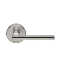 Sleek Stainless Steel Door Lever Set, Omnia #43