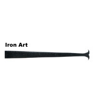 30 Inch Whale Tail Tip Dummy Strap Hinge, Acorn IHVBP