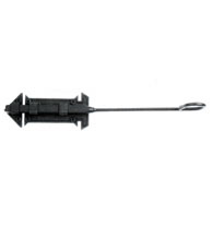 12 Inch Spear Black Iron Forged Cane Bolt, Acorn MLGBP