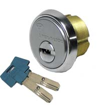 High Security 1 Inch Mortise Cylinder, Mul-T-Lock 206SP-MOR0C01-xx