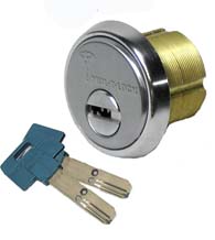 High Security 1-1/2 Inch Mortise Lock Cylinder, Mul-T-Lock 206SP-MOR4C01