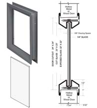 24 x 24 Lite Kit with Tempered Glass, NGP L-FRA100-24x24-Tempered