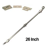 Solid Brass 26 Inch Offset Surface Bolt, Deltana FPG26