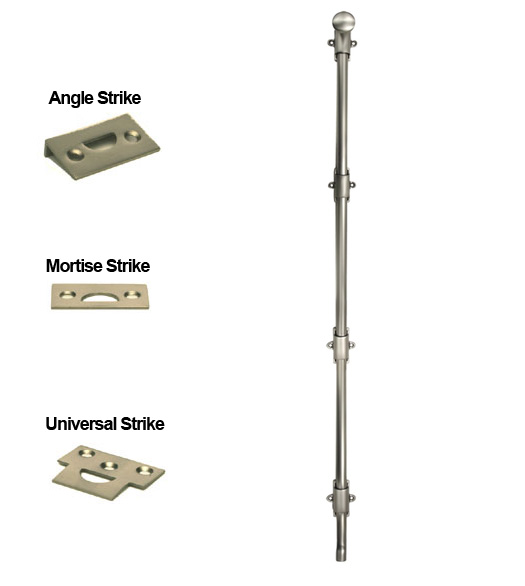 42 Inch Offset Surface Door Bolt