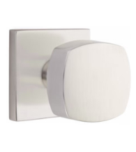 Freestone Knob with Square Rose, Emtek 5050FRK