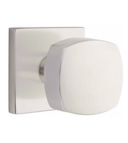 Freestone Square Knob with Square Rose