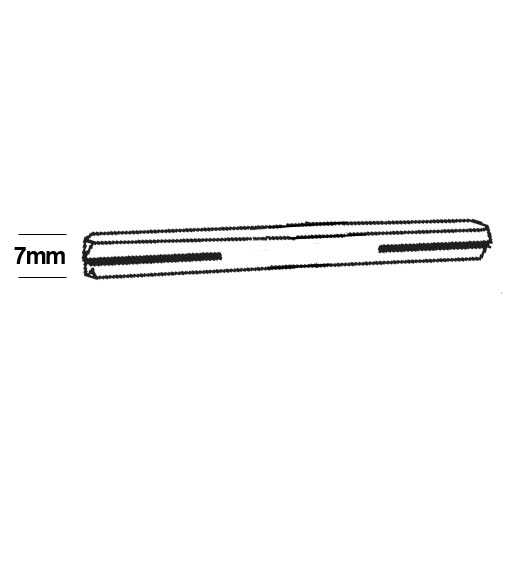 7mm Passage Spindle for Omnia Levers