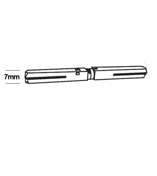 7mm Privacy Spindle for Omnia Levers
