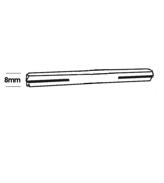 8mm Passage Spindle for Omnia Levers