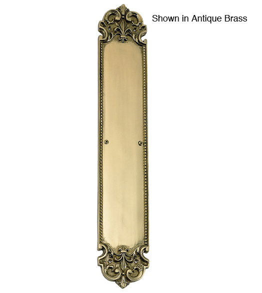 Decorative 3 x 18 Door Push Plate