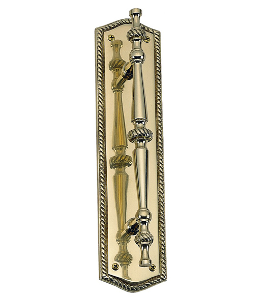 A06-P0251 Trafalgar Rope Style Pull And Plate