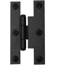 Offset Smooth Iron 3 Inch H Cabinet Hinges, Acorn AH2BQ