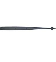 31 Inch Spear Tip Smooth Iron Dummy Strap Hinge, Acorn AIGBP
