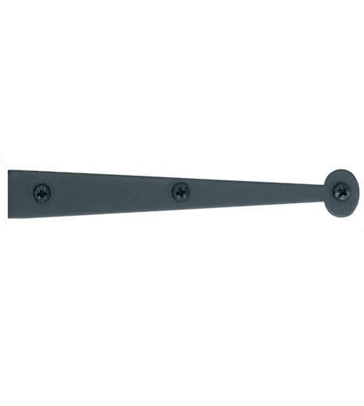 Smooth Iron Bean Tip Dummy Strap Hinge