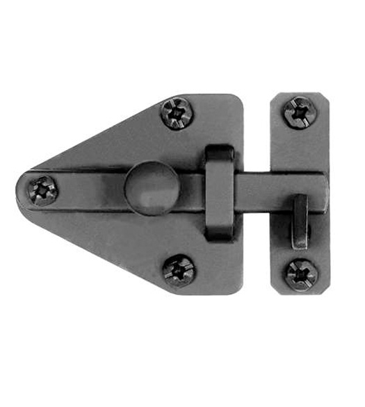 Smooth Black Iron Arrowhead Latch