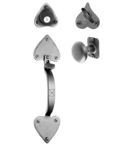 Spade Tip Mortise Handleset With Knob