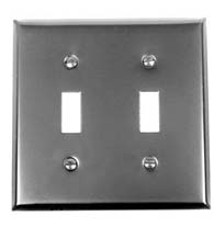 Two Switch Plate, Acorn AW2BP