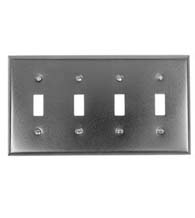 Quadruple Switch Plate, Acorn AW4BP
