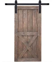 Hammered Steel Barn Door Kit for 36 Inch Doors, Acorn BH3BI-6
