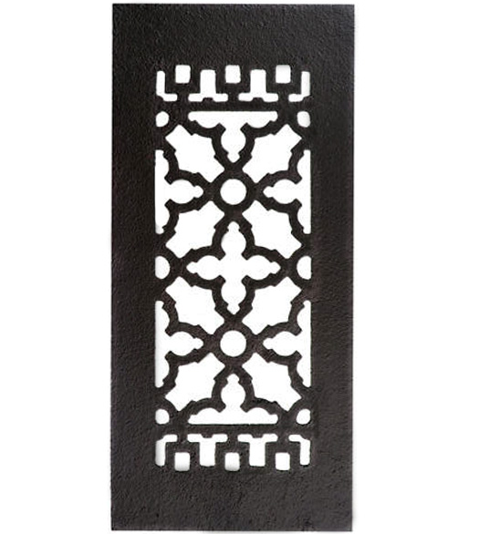 12 x 5-1/2 Cast Iron Register with Louvers