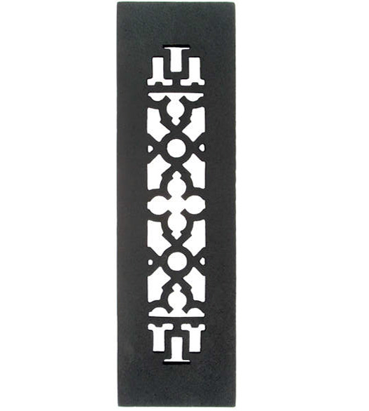 Rectangular 12 x 3-1/2 Cast Iron Grille