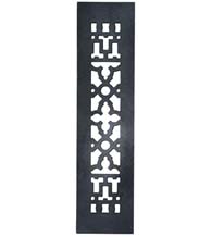 14 x 3-1/2 Cast Iron Grille Without Screw Holes, Acorn GR3BG