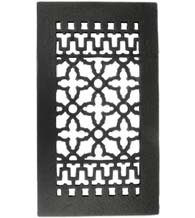 14 x 8 Cast Iron Grille Without Screw Holes, Acorn GRBBG