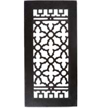 16 x 8 Cast Iron Grille Without Screw Holes, Acorn GRCBG
