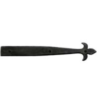 20 Inch Royal Tip Iron Art Dummy Strap Hinge, Acorn IHBBP