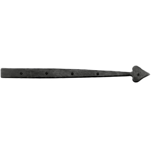 20 Iron Art Dummy Strap Heart Tip Hinge