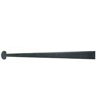 36 Inch Bean Tip Iron Art Dummy Strap Hinge, Acorn IHRBP