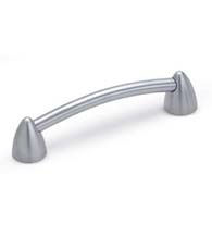 Rousseau Brushed Stainless Steel Cabinet Pull, Acorn PMH-T-04