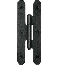 7 Inch Rough Iron H Hinge, Acorn RH7BQ