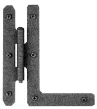 7 Inch Rough Iron H-L Hinge, Acorn RH8BQ