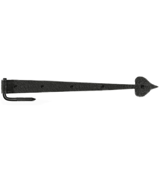 20-1/2 Heart Tip  Strap Hinge With Pintle