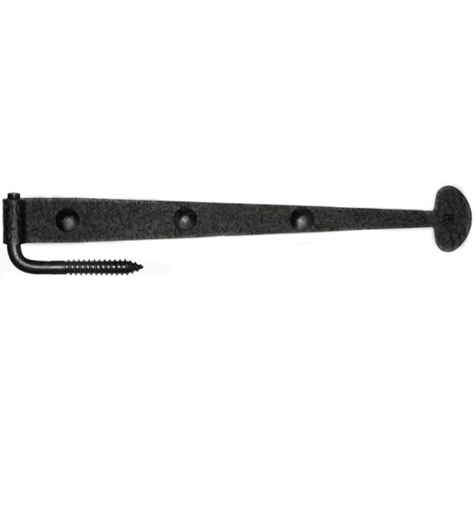15-5/8 Bean Tip Iron Strap Hinge With Pintle