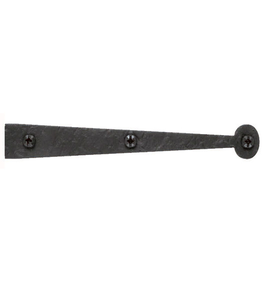 Rough Iron Bean Tip Dummy Strap Hinge