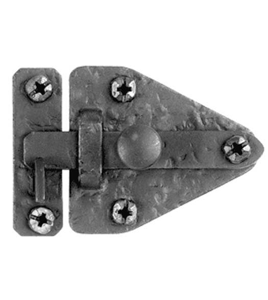 Rough Black Iron 3-7/16 Arrowhead Latch