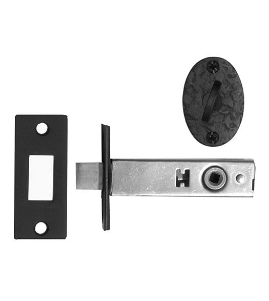 Black Iron Bean Turnpiece with Privacy Bolt