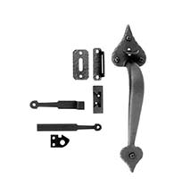 Heart Tip Rim Latch for Gates up to 3 Inches Thick, Acorn RUKBI