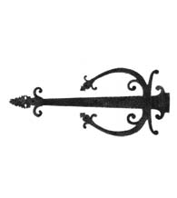 Acorn Warwick Castle Tip Dummy Strap Hinges