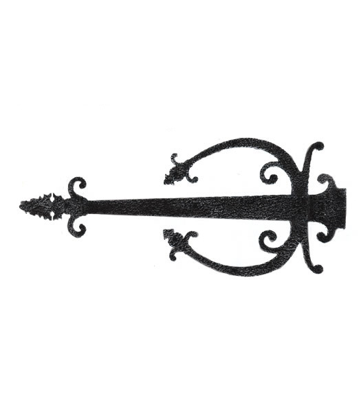 28 Castle Tip Dummy Strap Hinges