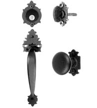 13-1/2 Inch Warwick Single Cylinder Mortise Handle With Knob, Acorn WT6BI