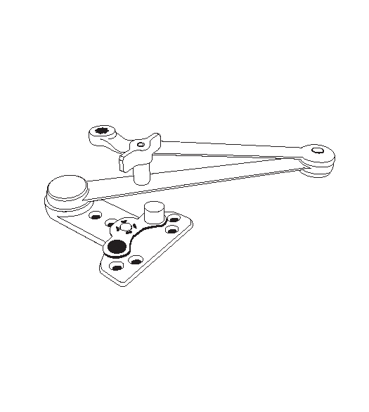 Heavy Duty Hold Open Door Closer Arms