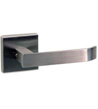 Satin Stainless Steel Leverset with Square Rose, AHI SIG127-204