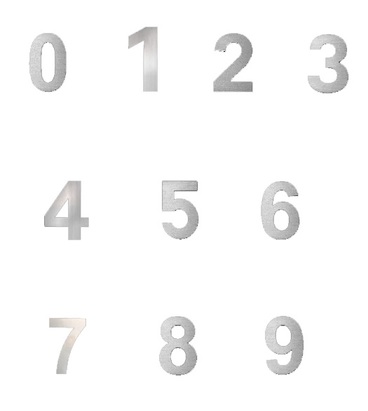 6 Inch House Numbers