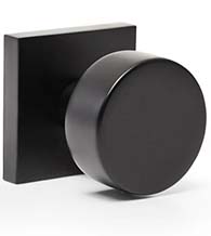 Matte Black Bali Knob with Square Rose